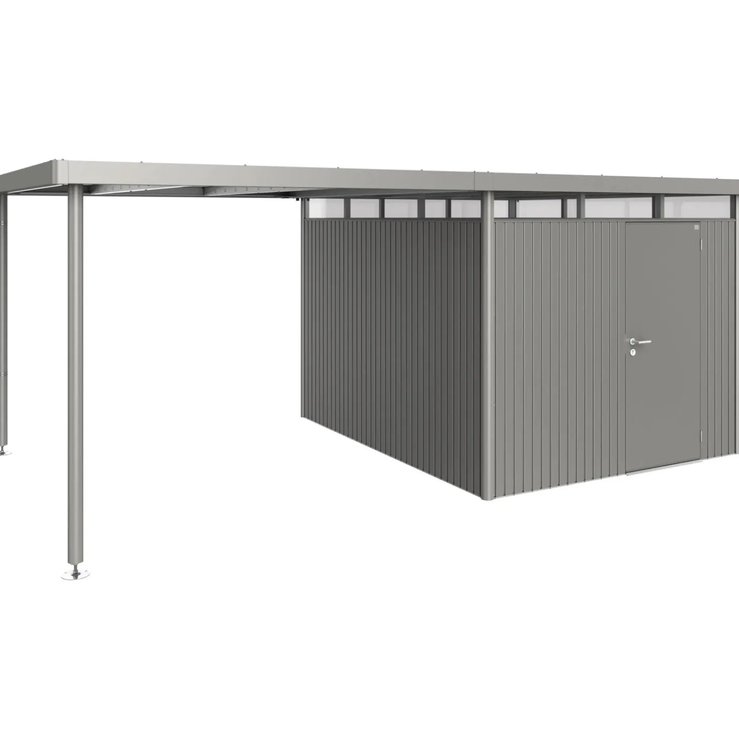 Tettoia laterale Biohort HighLine H5/H6 L grigio quarzo