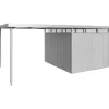 Tettoia laterale per casetta da giardino Biohort HighLine H5 argento metallizzat