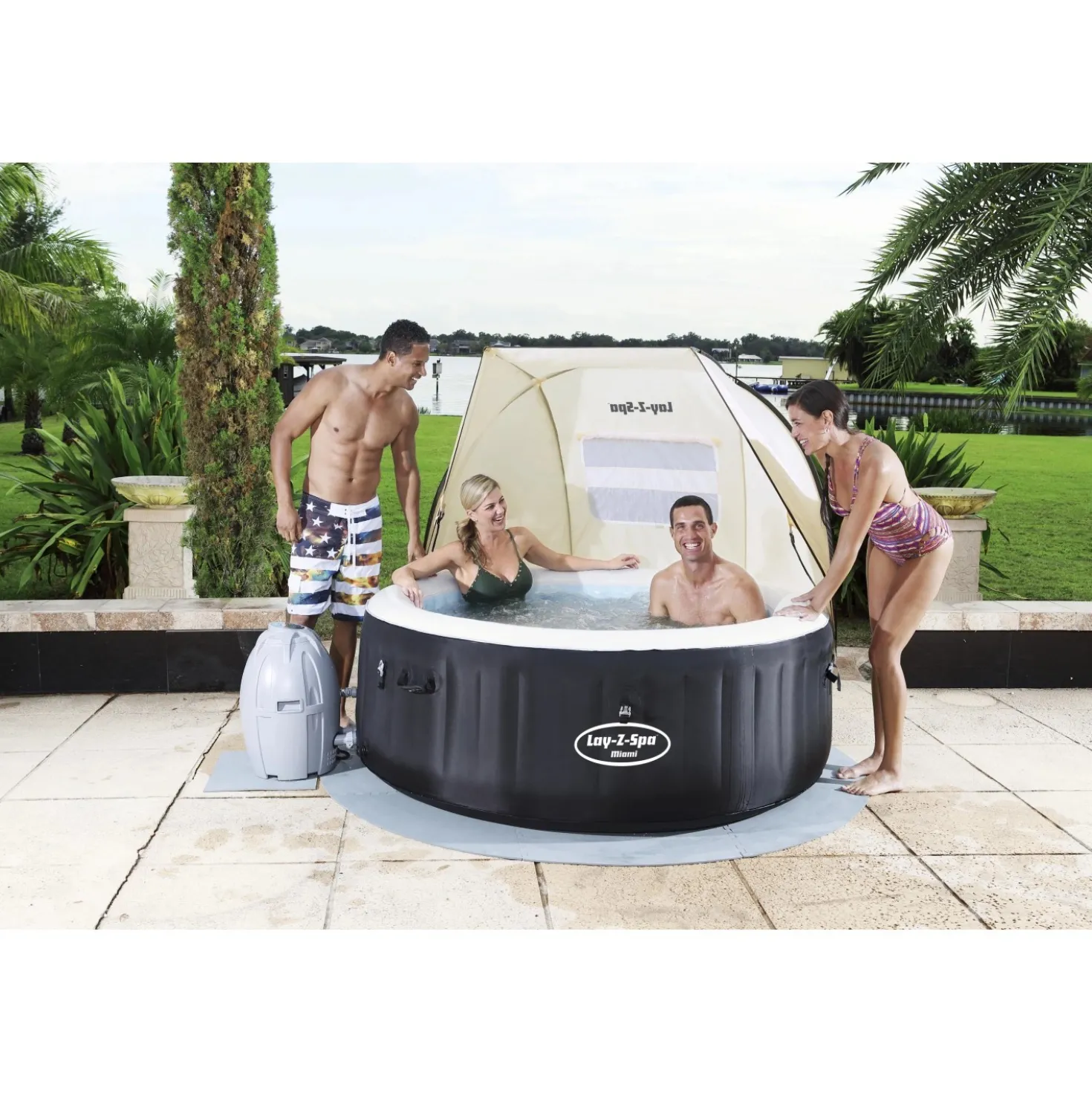 Tettuccio per piscina Lay-Z-Spa Bestway