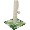 Tiragraffi gatto con gioco Leaves verde 30x30x42 cm