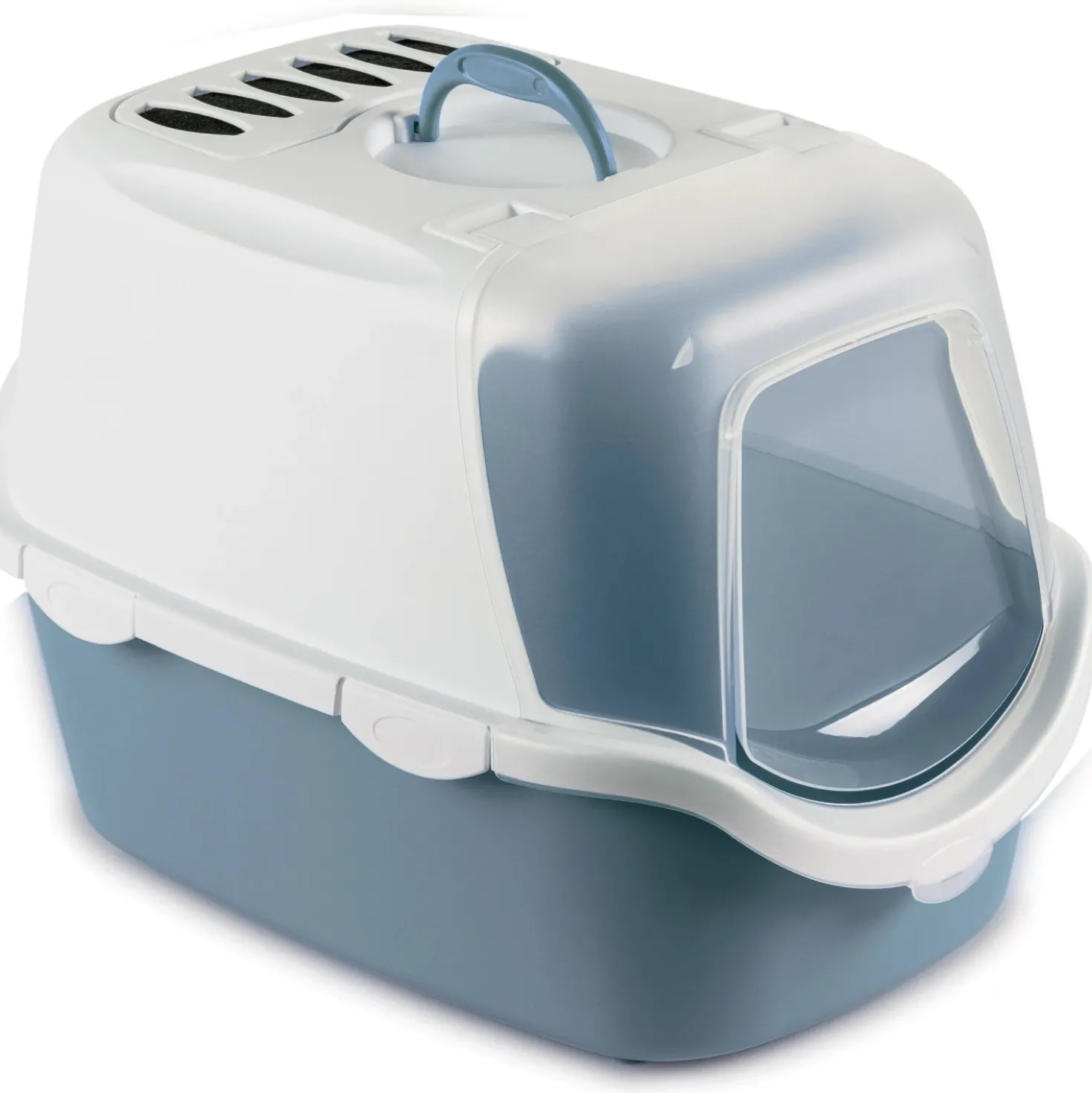 Toilette Cathy easy clean Stefanplast blu e bianco