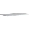 Top di finitura Bali laccato lucido bianco l79,7 x h1,8 x p45,5 cm