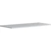 Top di finitura Bali laccato lucido bianco l99,7 x h1,8p x 45,5 cm