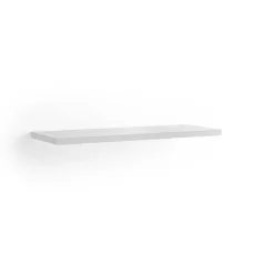 Top in finitura melaminico senza foro/staffe sp 4 cm 80x46 cm acero bianco