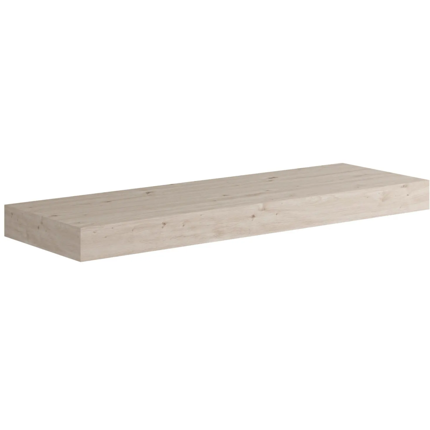 Top scatolato senza staffe 140x10x46 cm Rovere chiaro