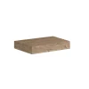 Top scatolato senza staffe 80x10x46 cm Rovere