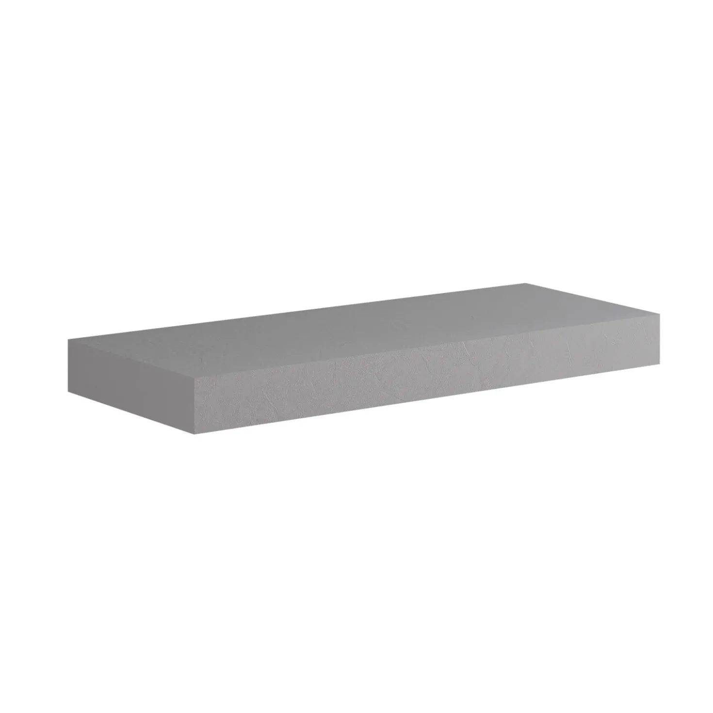 Top scatolato senza staffe 120x10x46 cm Grigio