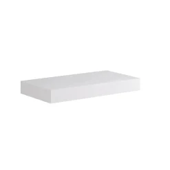 Top scatolato senza staffe 100x10x46 cm Bianco opaco