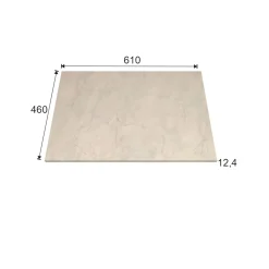 Top teknowood bianco marmo 610 x 460 x 12,4 mm