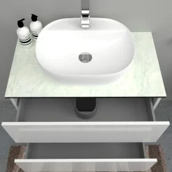Top teknowood bianco marmo 810 x 460 x 12,4 mm