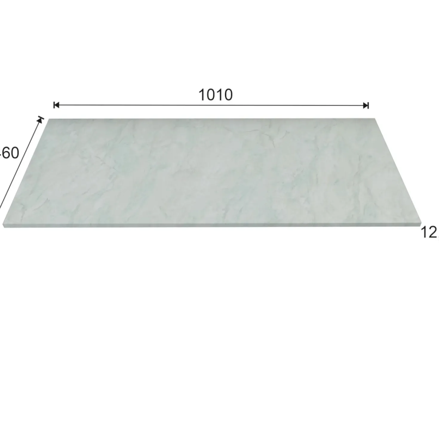 Top teknowood bianco marmo 1010 x 460 x 12,4 mm
