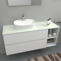 Top teknowood bianco marmo 1310 x 460 x 12,4 mm