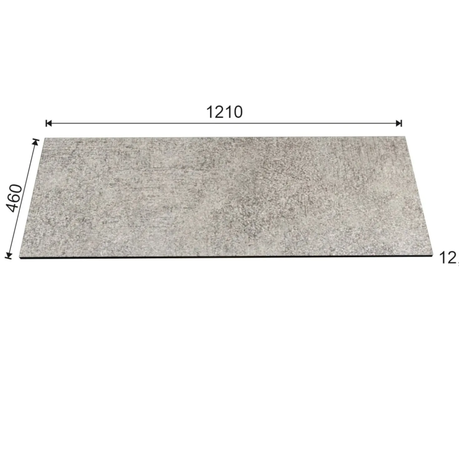 Top teknowood mercurio 1210 x 460 x 12,4 mm