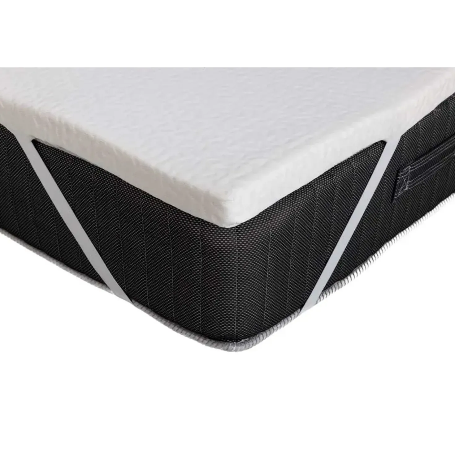 Topper Memory Premium matrimoniale in Memory Foam 160x190 cm bianco