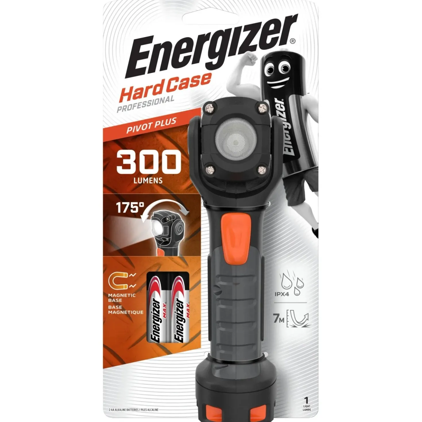 Torcia Energizer Hardcase Pivot 2xAA incl