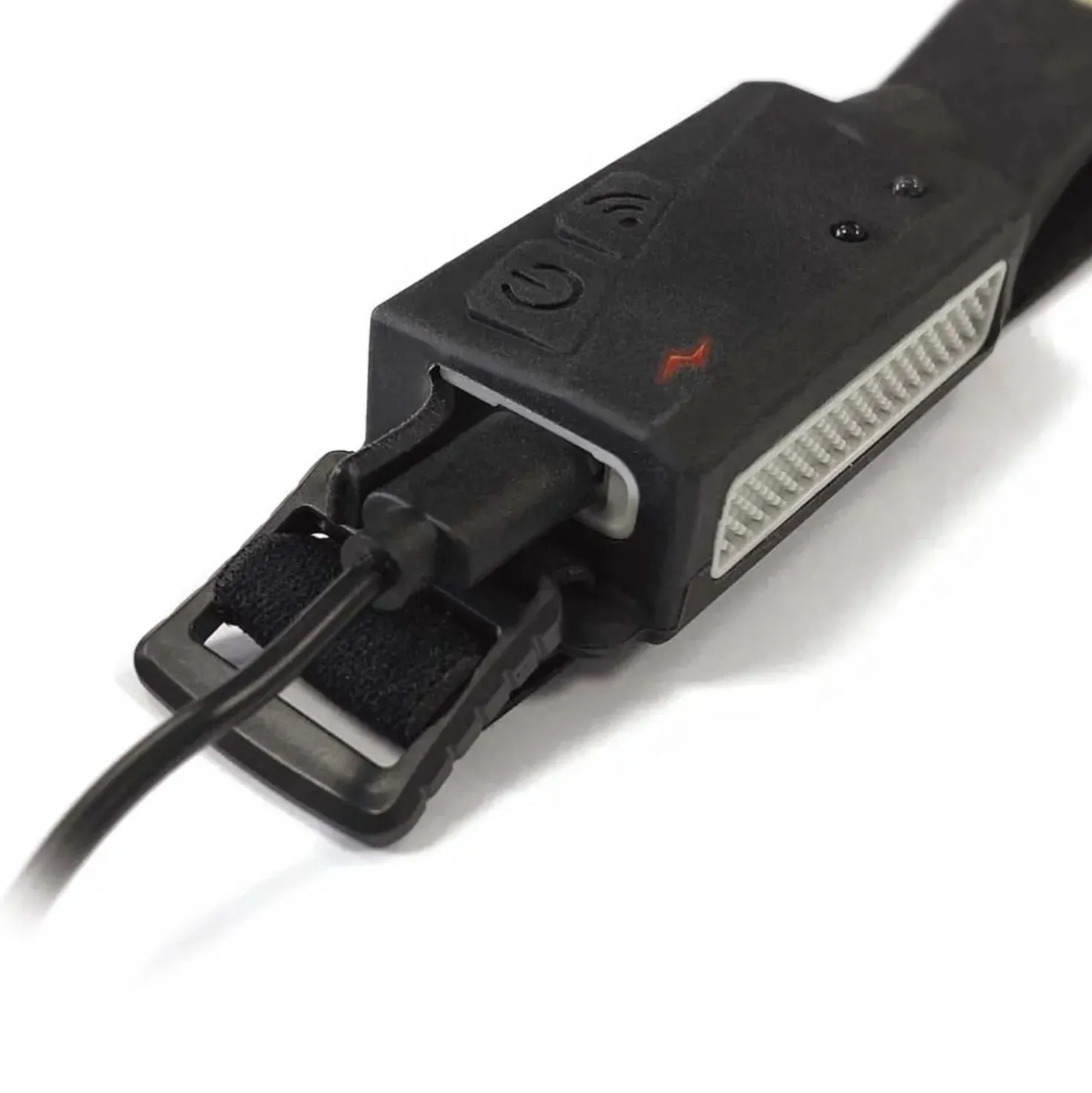 Torcia frontale ricaricabile USB impermeabile con sensore di movimento