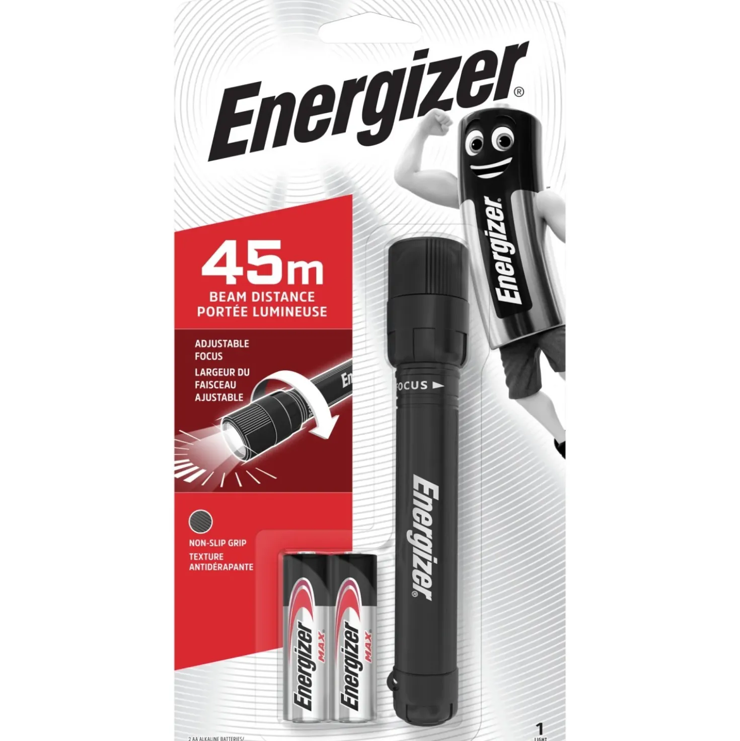 Torcia LED Energizer X-Focus 2AA 50 lum
