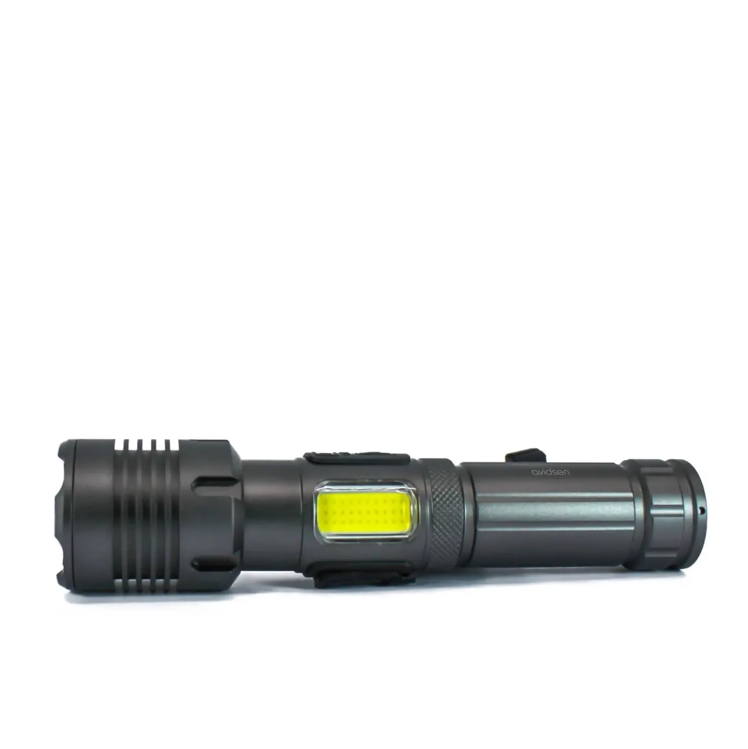 Torcia LED ricaricabile USB C 1200 lm con zoom in Alluminio Aeronautico