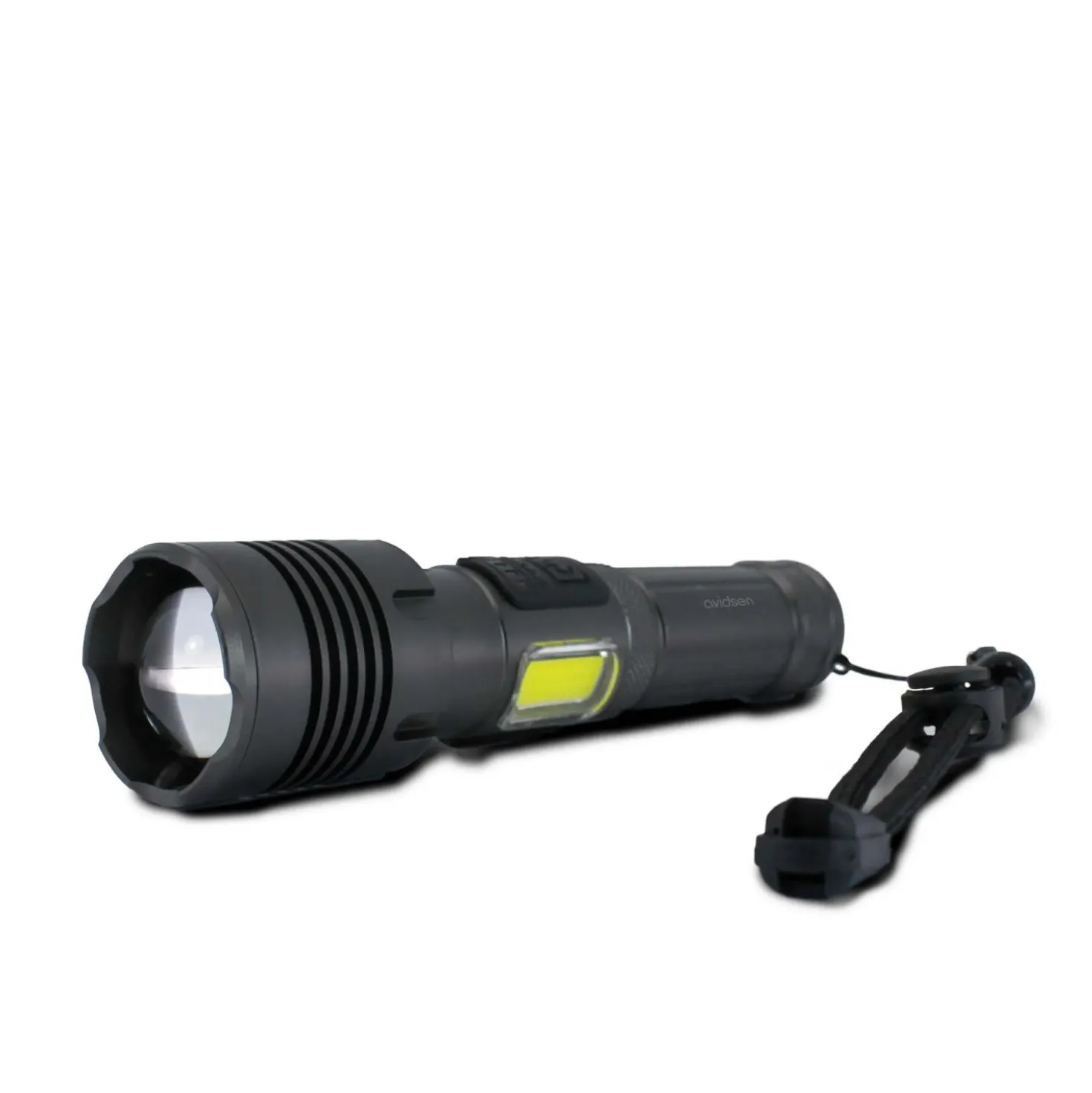 Torcia LED ricaricabile USB C 1200 lm con zoom in Alluminio Aeronautico