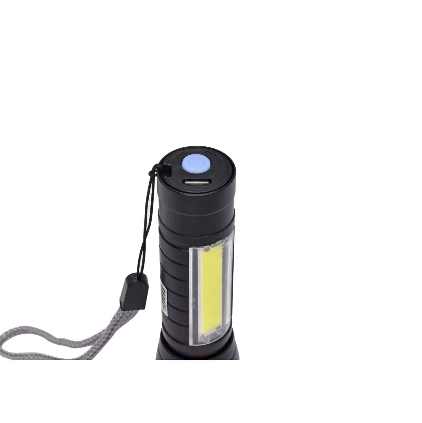 Torcia LED tascabile 20x 90x20 cm nero