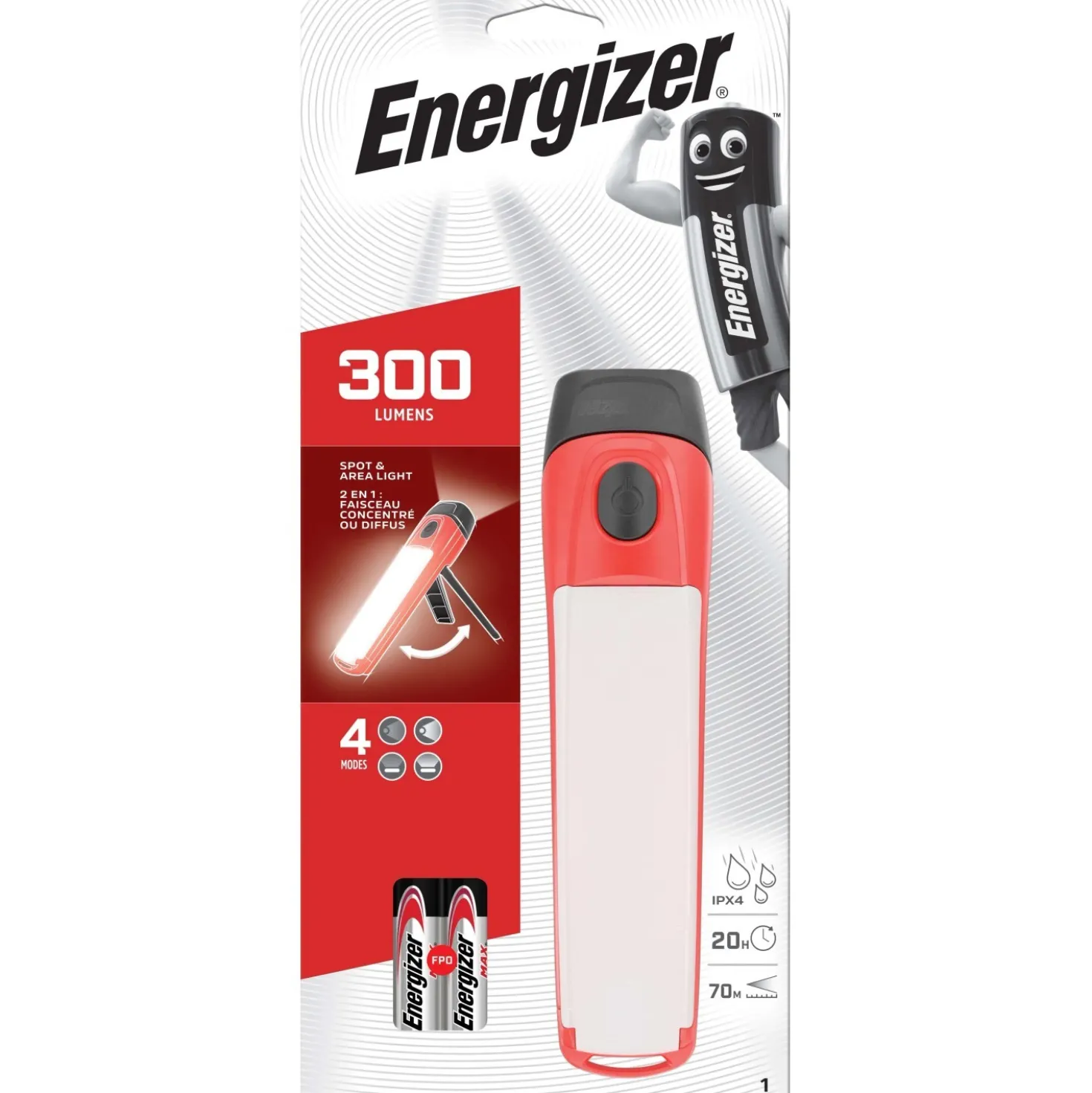 Torcia multifunzione Energizer Fusion 3in1 Work Tripod 4AA