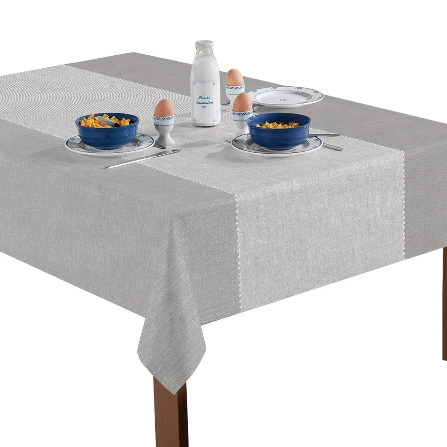 Tovaglia in tnt cerato goffrato 140 cm grigio al metro