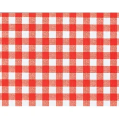 Tovaglia Manhattan Avanti 140 cm al metro rosso-bianco