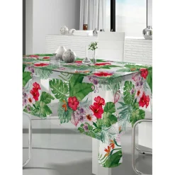 Tovagliato cristallo stampato Jungle 140 cm x 20 m al metro