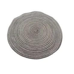 Tovaglietta americana sottopiatto grigio Ø 38 cm