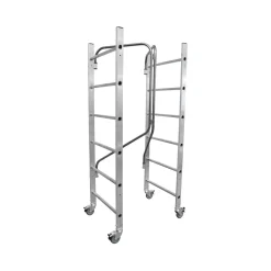 Trabattello pieghevole in alluminio Gierre 1,46x0,64 cm H max 2,97 m