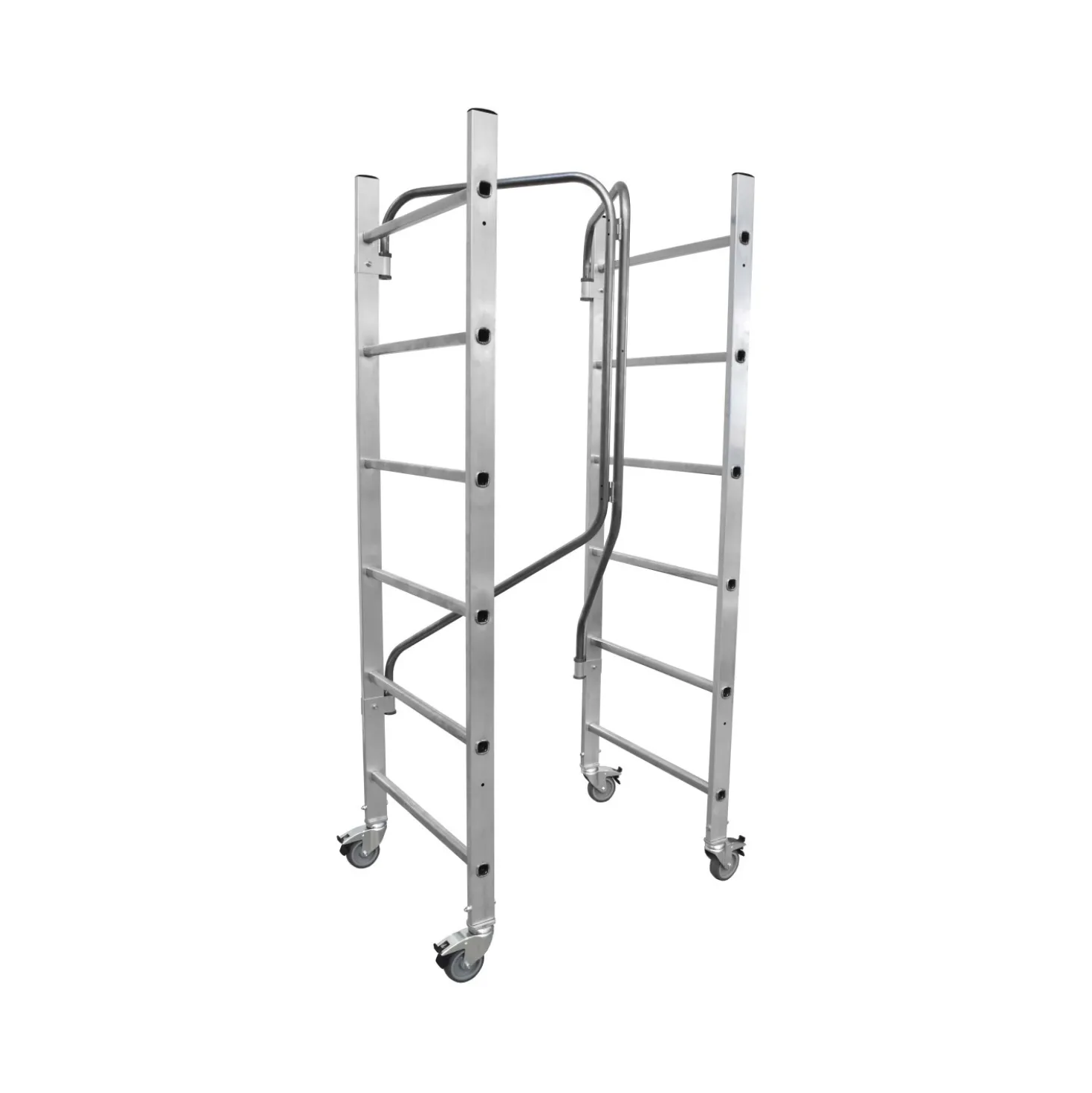 Trabattello pieghevole in alluminio Gierre 1,46x0,64 cm H max 2,97 m