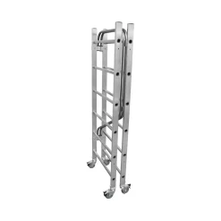 Trabattello pieghevole in alluminio Gierre 1,46x0,64 cm H max 2,97 m