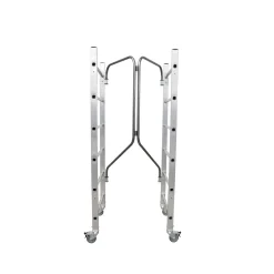 Trabattello pieghevole in alluminio Gierre 1,46x0,64 cm H max 2,97 m