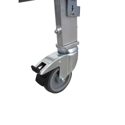 Trabattello pieghevole in alluminio Gierre 1,46x0,64 cm H max 2,97 m