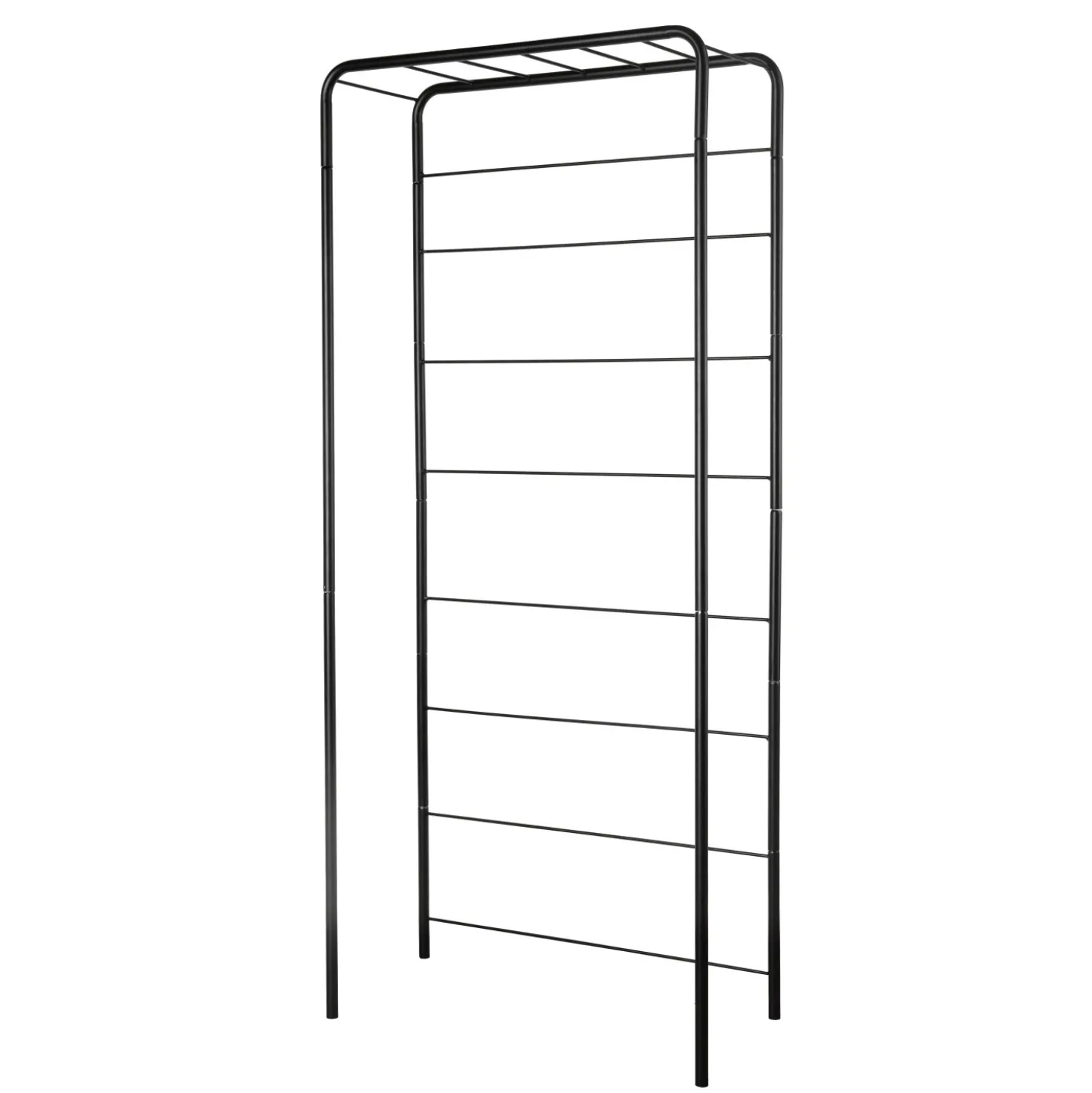 Traliccio per fioriera Deroma Cosmo 155x66,6x26,6 cm Nero
