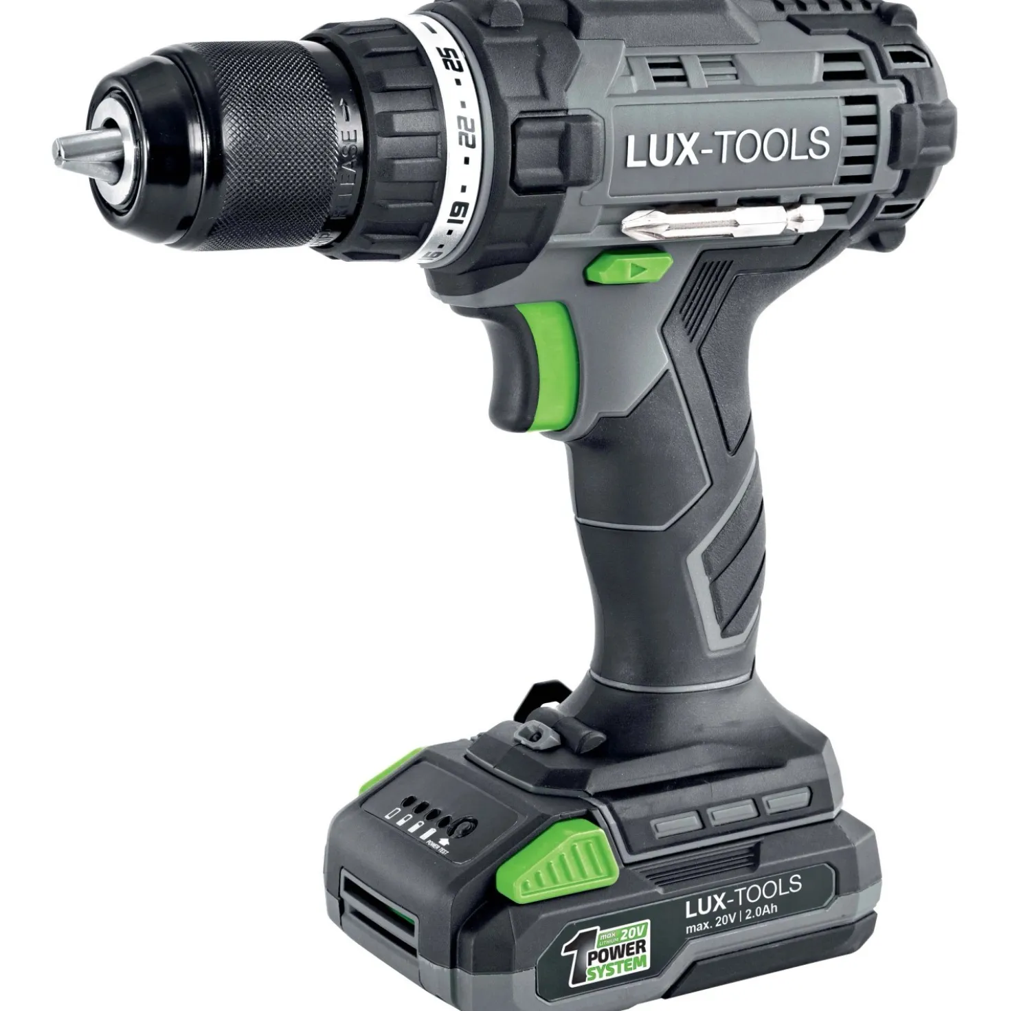Trapano avvitatore a batteria LUX 20V 2Ah