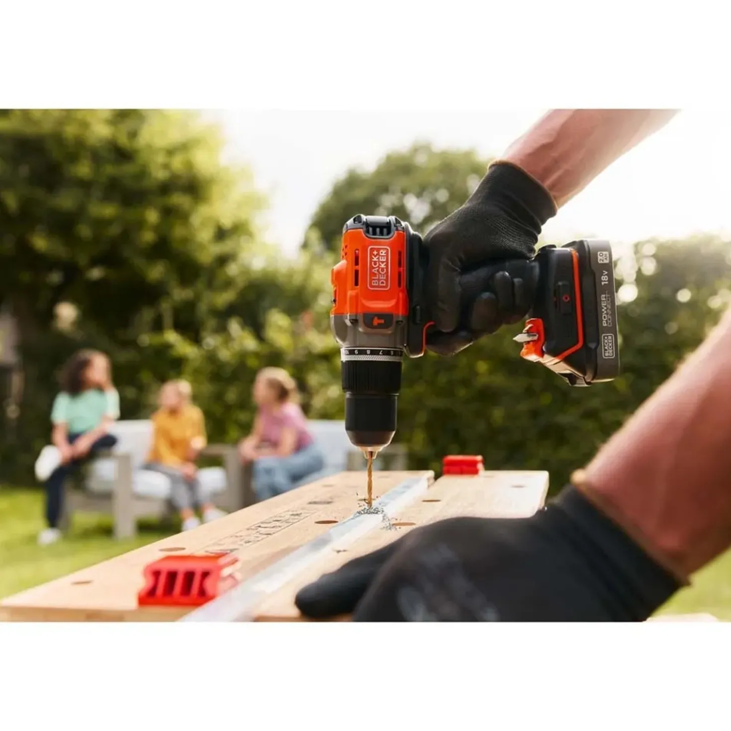 Trapano avvitatore a batteria Black+Decker 18 V 2 Ah