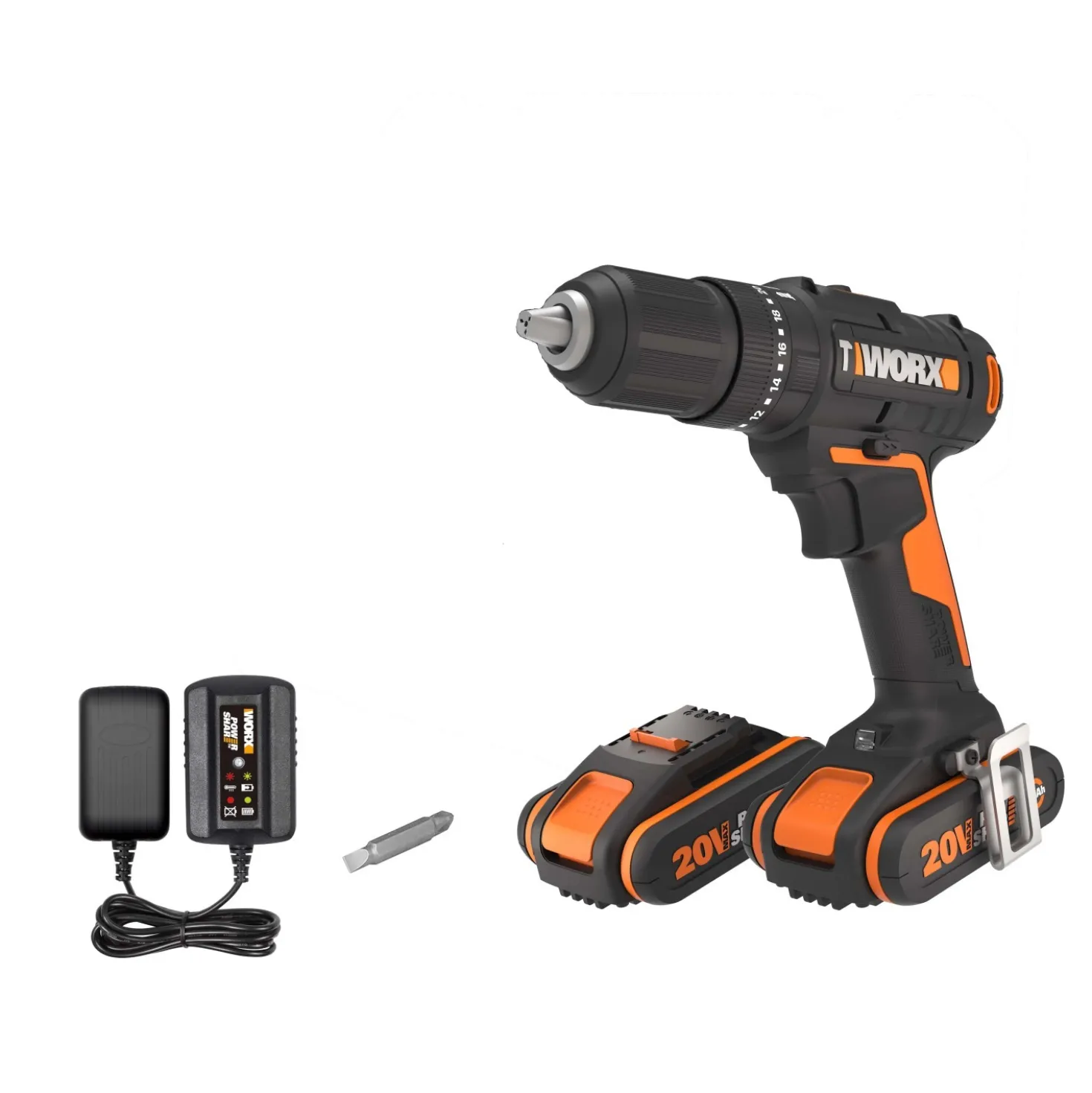 Trapano avvitatore a batteria Worx WX370.1 20 V 2 Ah