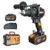 Trapano avvitatore a batteria Brushless percussione 2batterie 85Nm 20V 4Ah