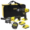 Trapano avvitatore a batteria Stanley FatMax 20 V + smerigliatrice