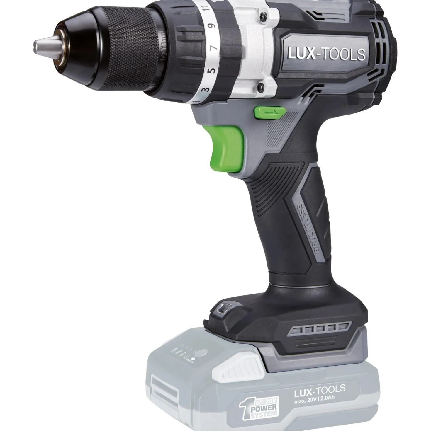 Trapano avvitatore a batteria LUX A-BS-20 V - Solo corpo macchina