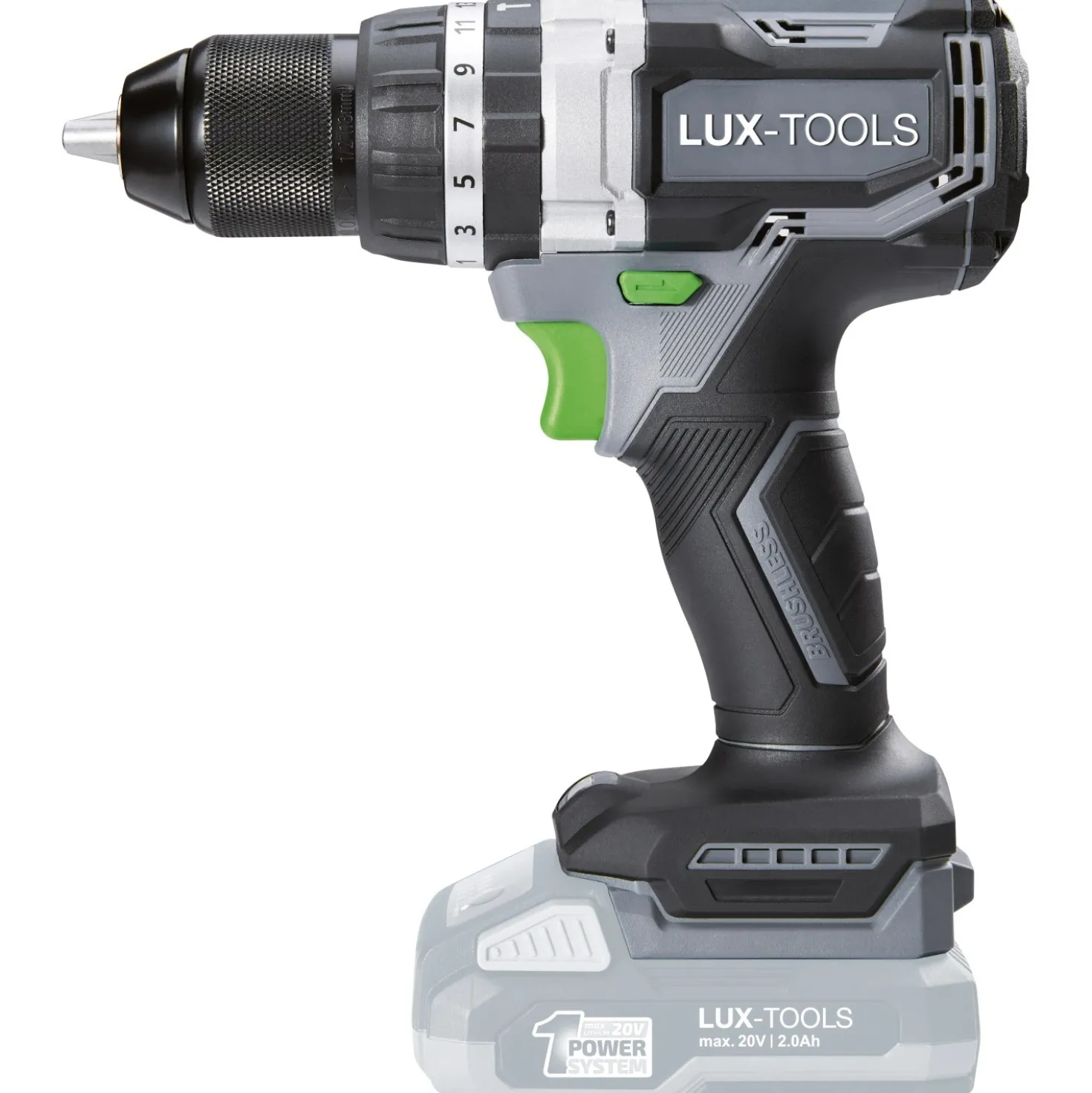 Trapano avvitatore a batteria LUX A-BS-20 V - Solo corpo macchina