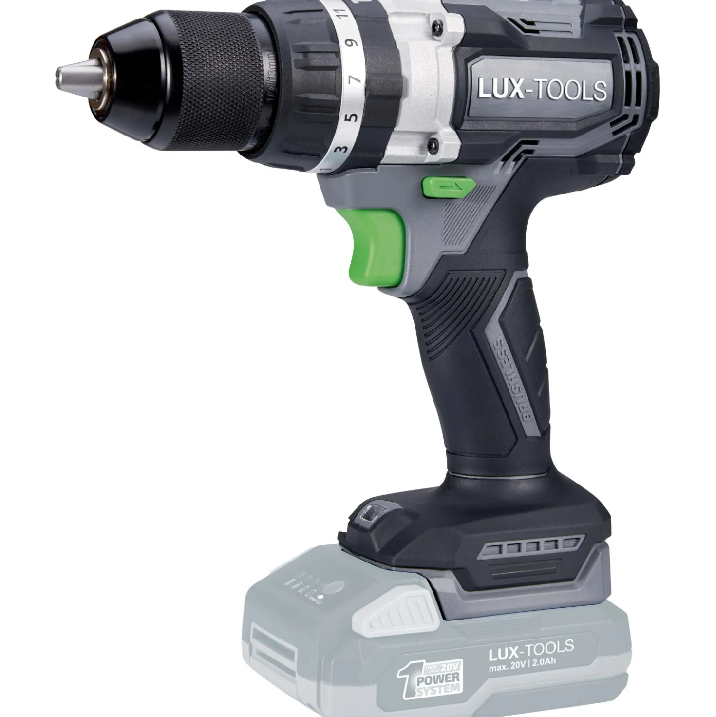 Trapano avvitatore a batteria LUX A-BS-20 V - Solo corpo macchina