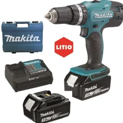 Trapano avvitatore a batteria Makita DHP453RFE 2x18 V 2x3 Ah