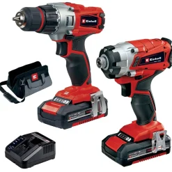 Trapano e avvitatore ad impulsi a batteria Kit Einhell 4257232 Te-Tk 18 V