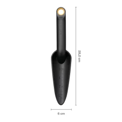 Trapiantatore a lama stretta Solid nero