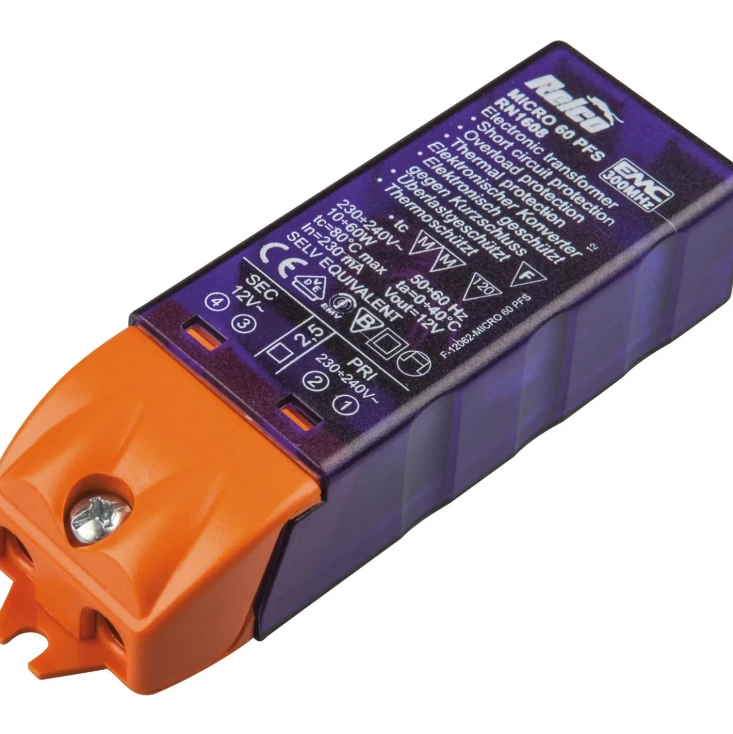 Trasformatore elettronico portata 10 W / 60 W avorio