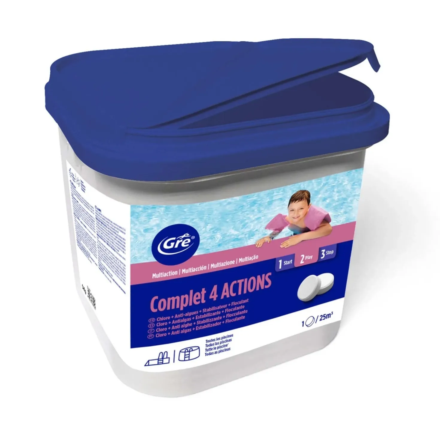 Trattamento 4 Azioni 5 kg tavolette da 250 g