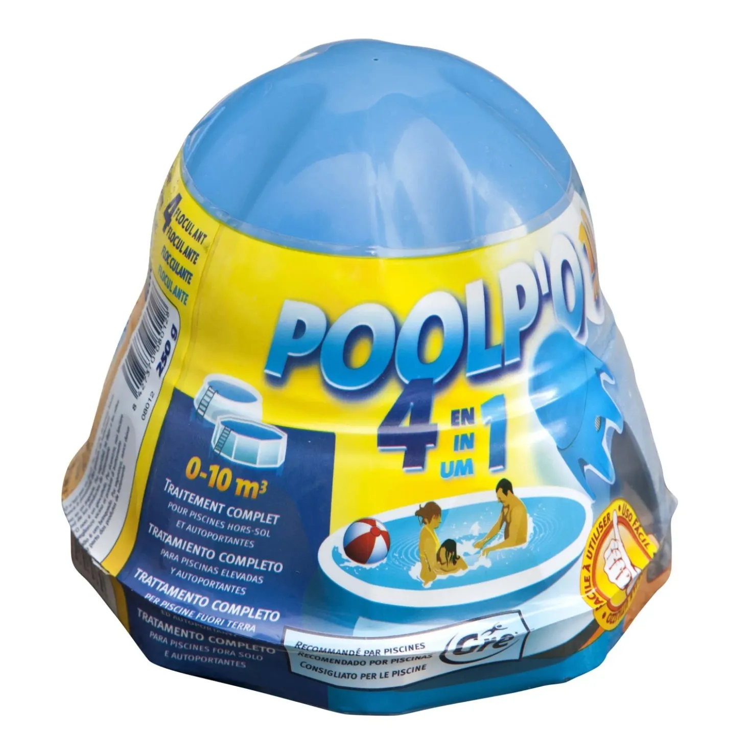 Trattamento per piscine 4 in 1 Poolp`o 250 g
