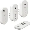Tre prese WiFi Smart Home con telecomando connesse
